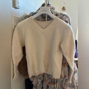 Club Monaco cashmere sweater cream color